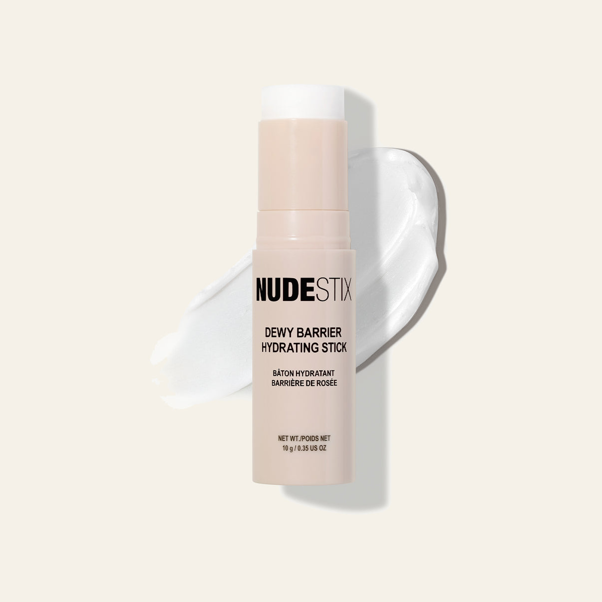 Dewy Barrier Hydrating Stick with texture swatch