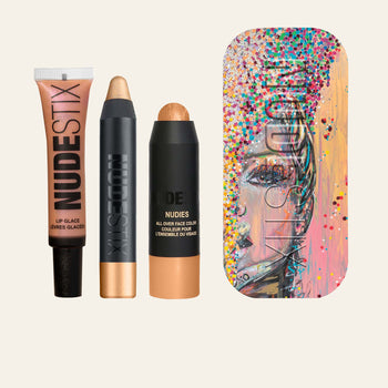 Nudegold Mini-to-go 3-Piece Eye & Lip Palette