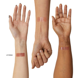lip primer arm swatches on skintone