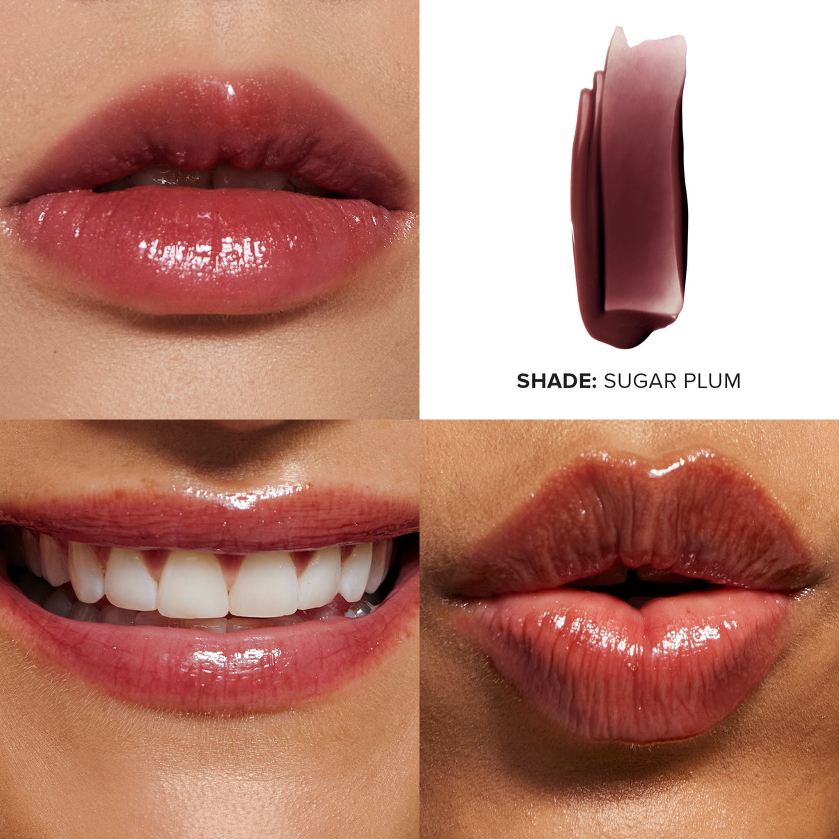 SUGAR PLUM Hydrating Peptide Lip Butter swatches 