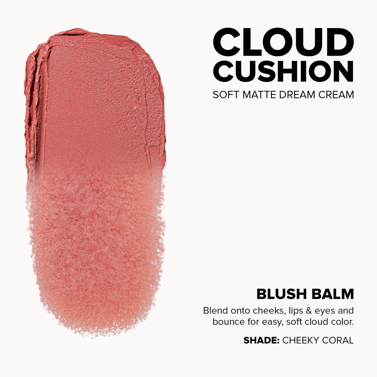 STAX All Over Color Blush Balm in the shade Cheeky Coral