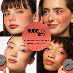 STAX All Over Color Blush Balm in the shade Picante Nude