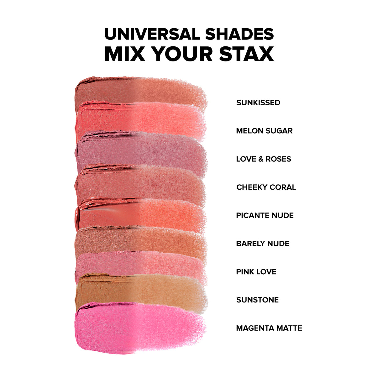 STAX All Over Color Blush Balm in the shade Picante Nude