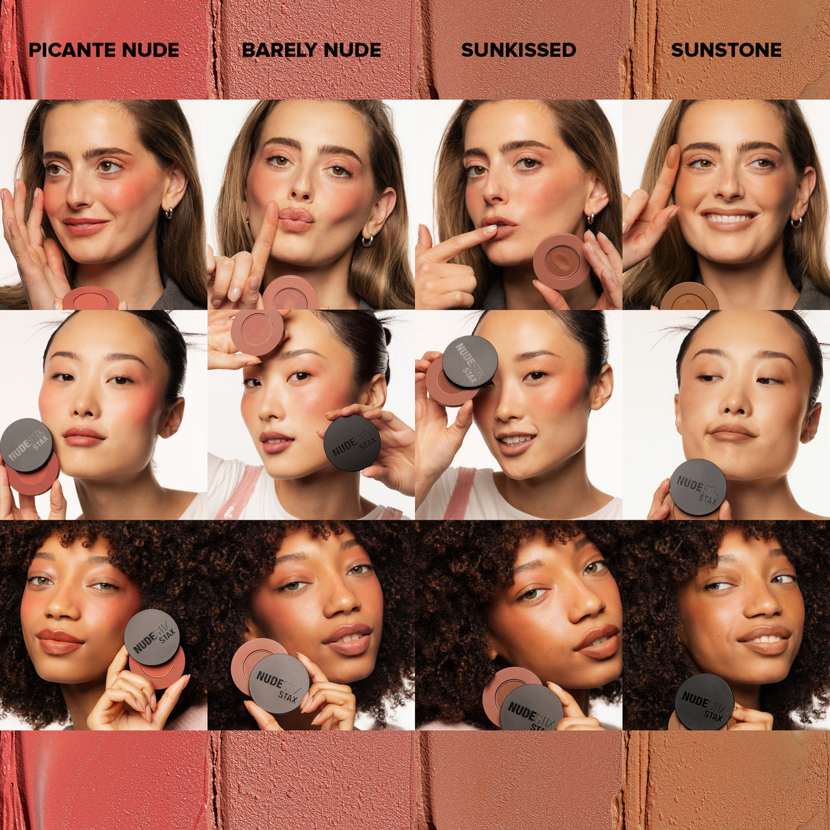 STAX All Over Color Blush Balm in the shade Picante Nude