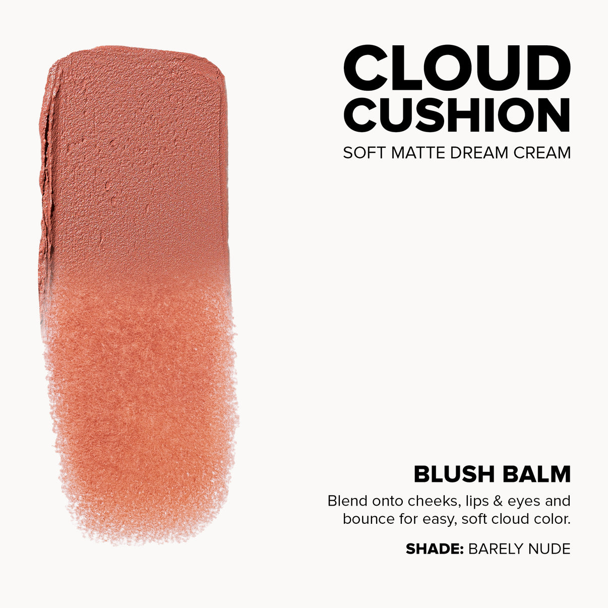 STAX All Over Color Blush Balm in the shade Barely Nude