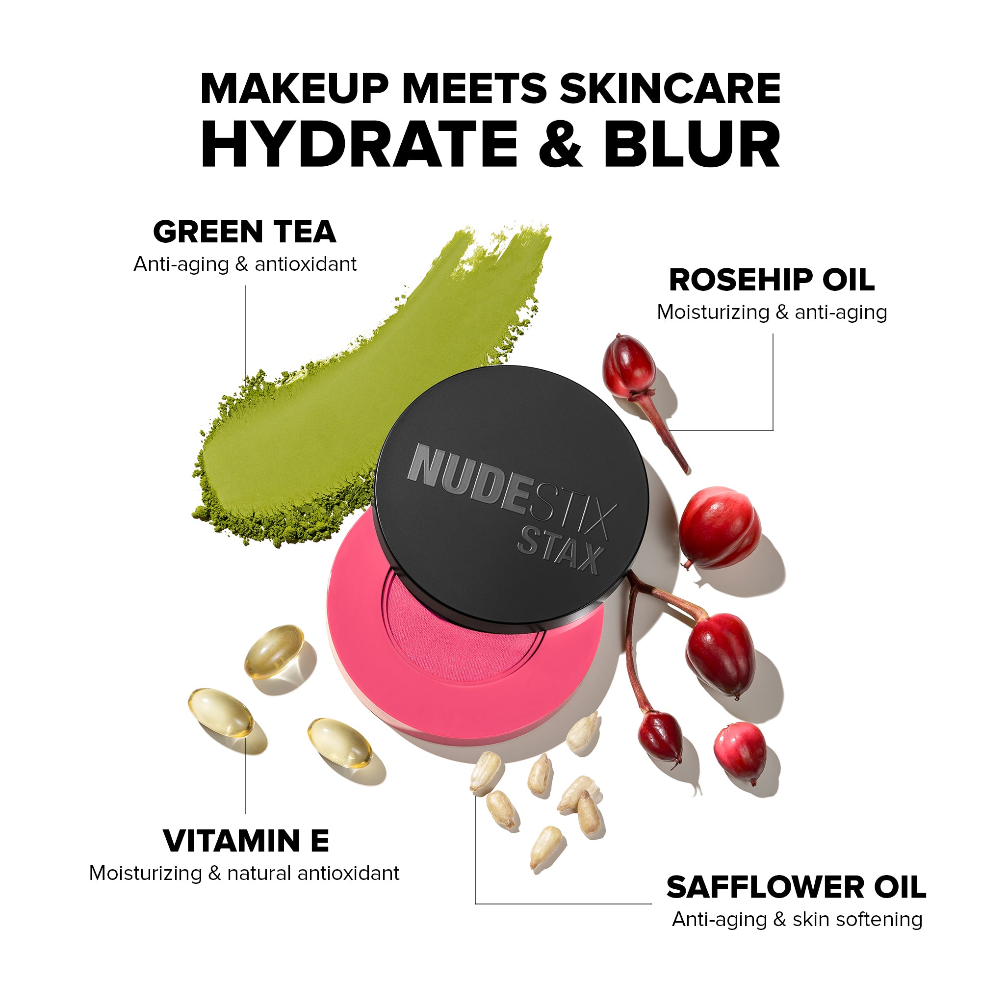 NUDESTIX Sunpink Glow - 3 Pieces STAX Set - Magic Aura, Magenta
