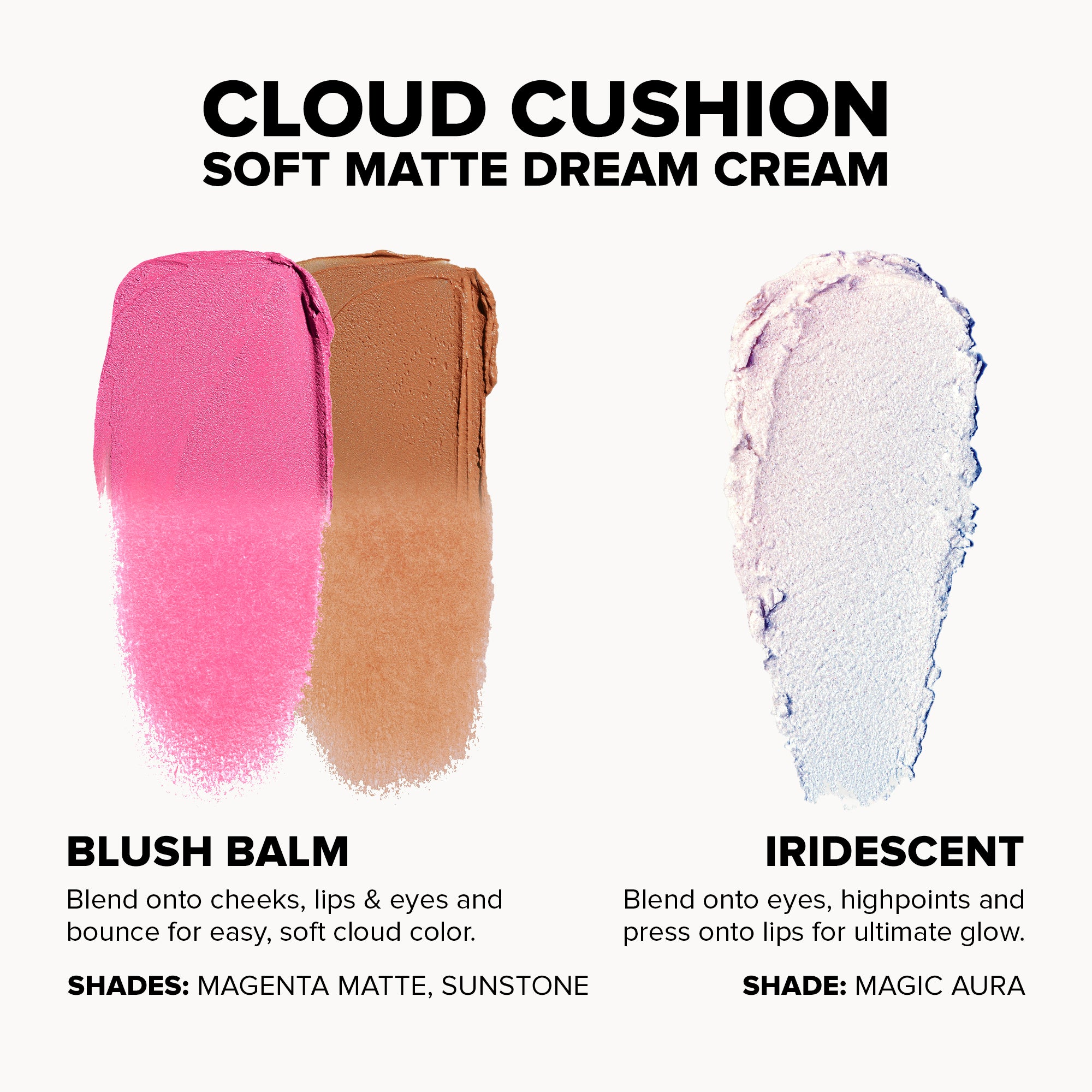 NUDESTIX Sunpink Glow - 3 Pieces STAX Set - Magic Aura, Magenta