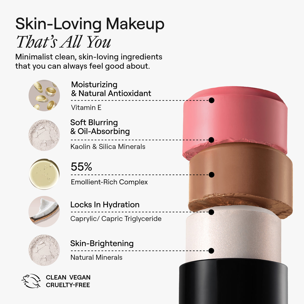 Nude Face Set: 3 Step Cool Rose