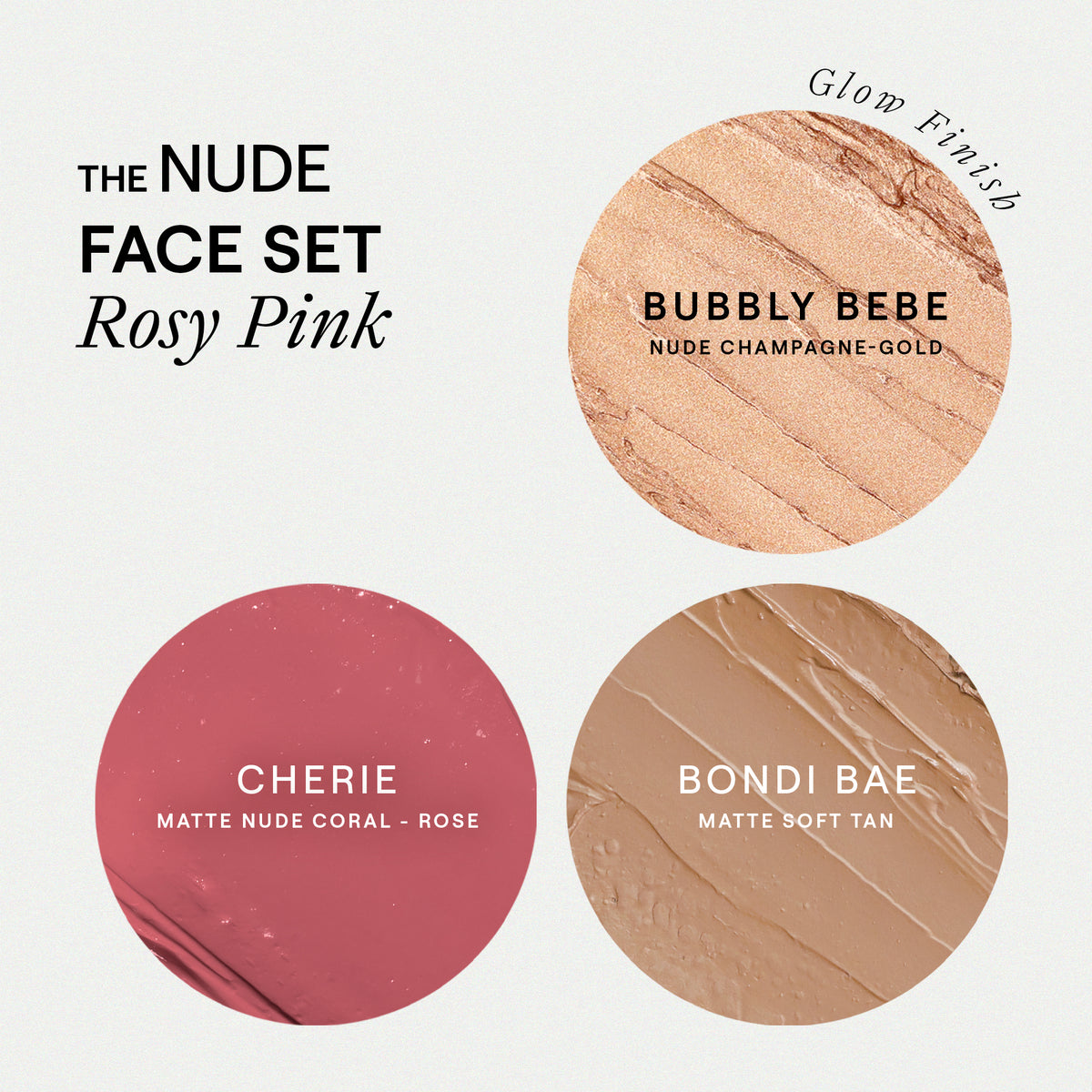 Nude Face Set: 3 Step Rosy Pink