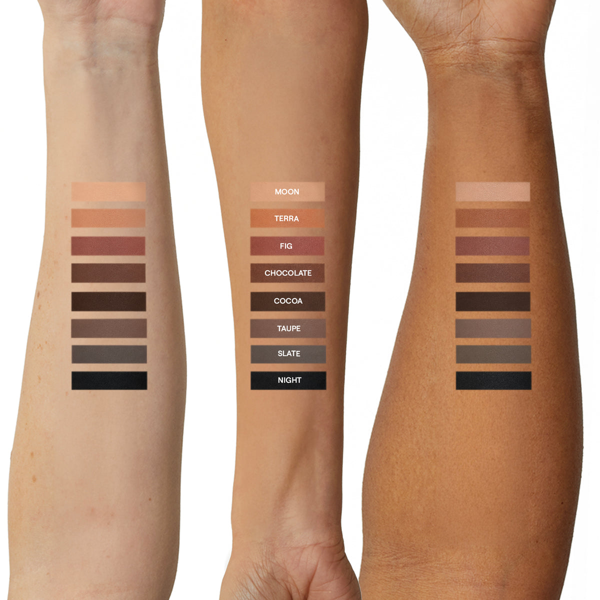 taupe night cocoa chocolate moon fig terra slate
