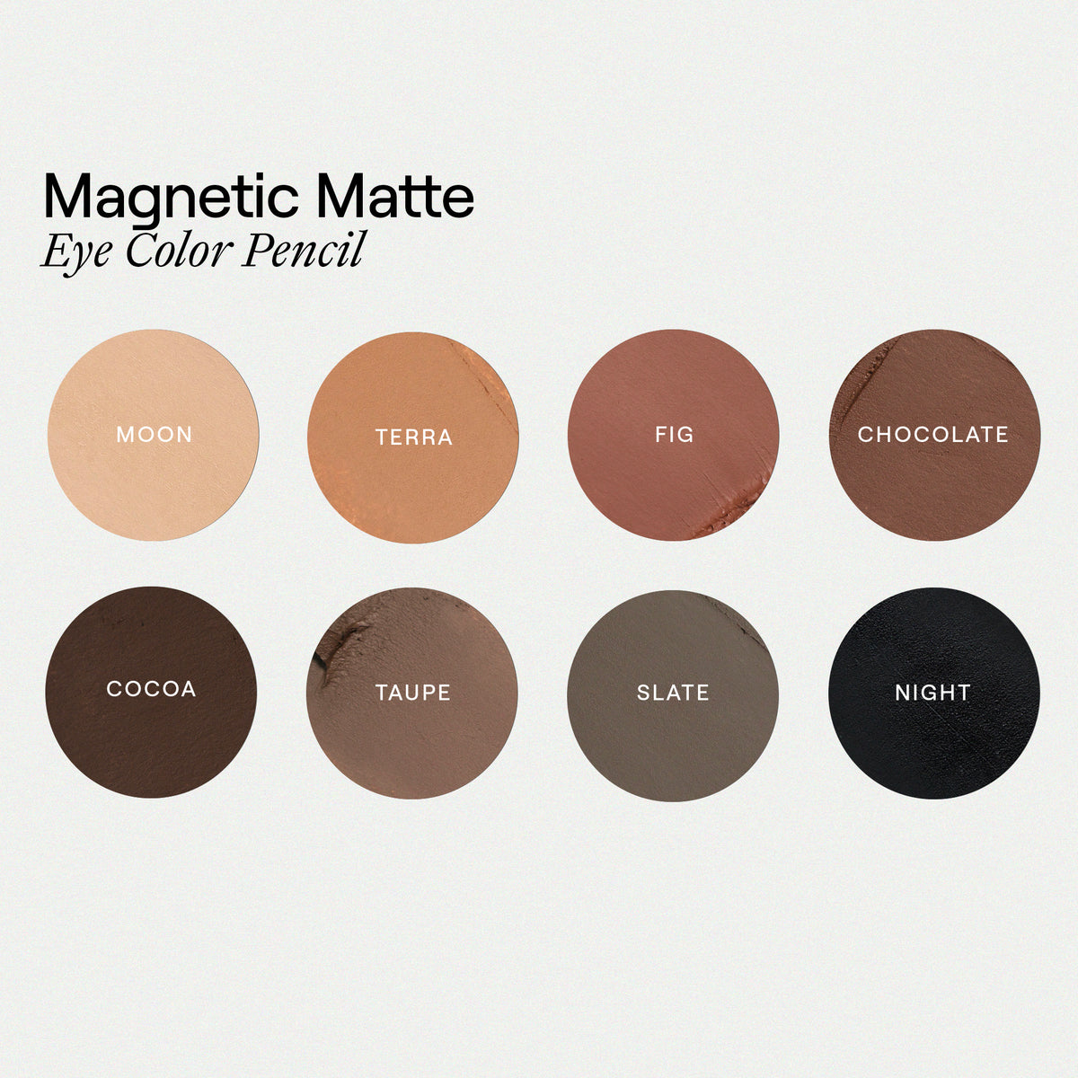 taupe night cocoa chocolate moon fig terra slate