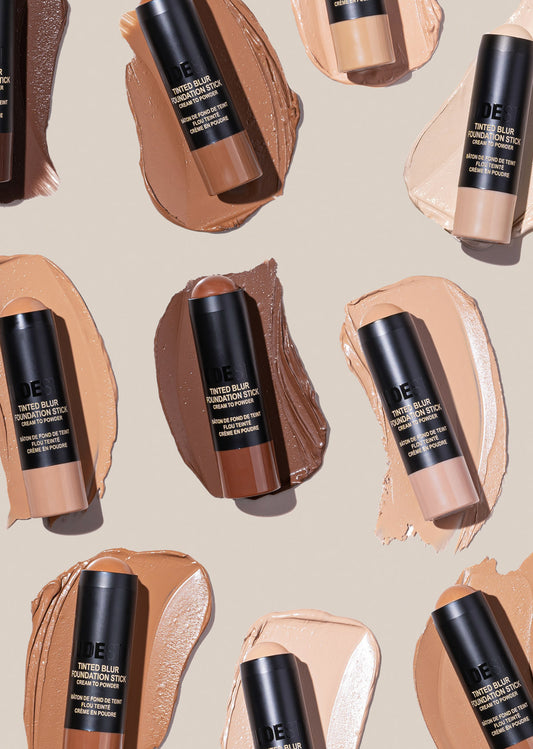 tinted blur products with swatches