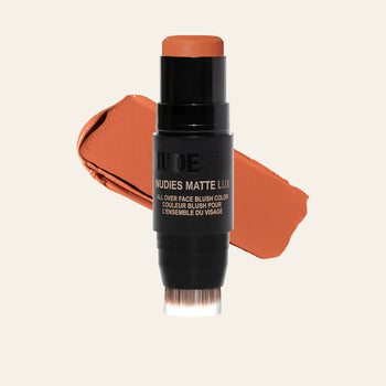 Dark skinned young woman wearing Nudies Matte Lux Dolce Darlin'-6