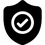 check mark on shield